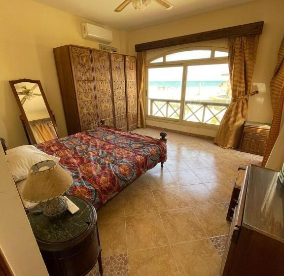 استراحتگاه فيلا مع حديقة وشواية  For Family V