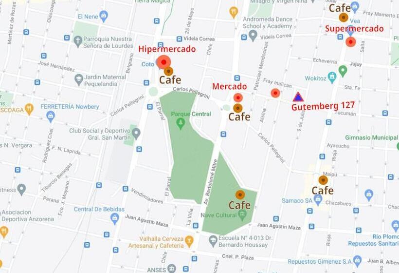 تختخواب و صبحانه Central Park Mendoza