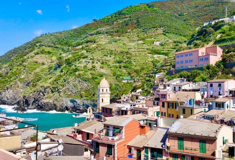 Pensjonat La Marina Camera Matrimoniale Con Terrazzo Esterno Privato Vista Mare