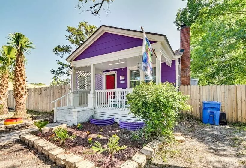 1 Mi To Broadway At The Beach: Home W/ Porch!