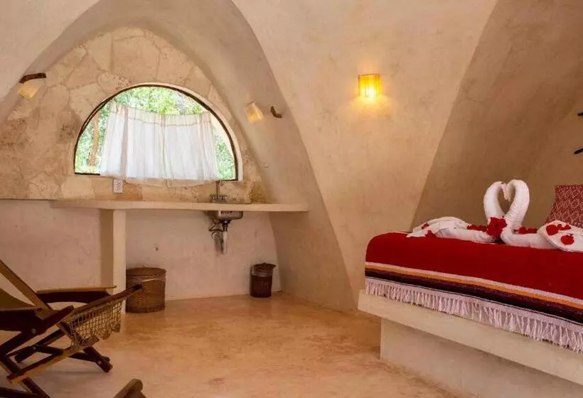 ペンション Room In Lodge   Ecolush Couple Mayan Dome Cenote Bikes