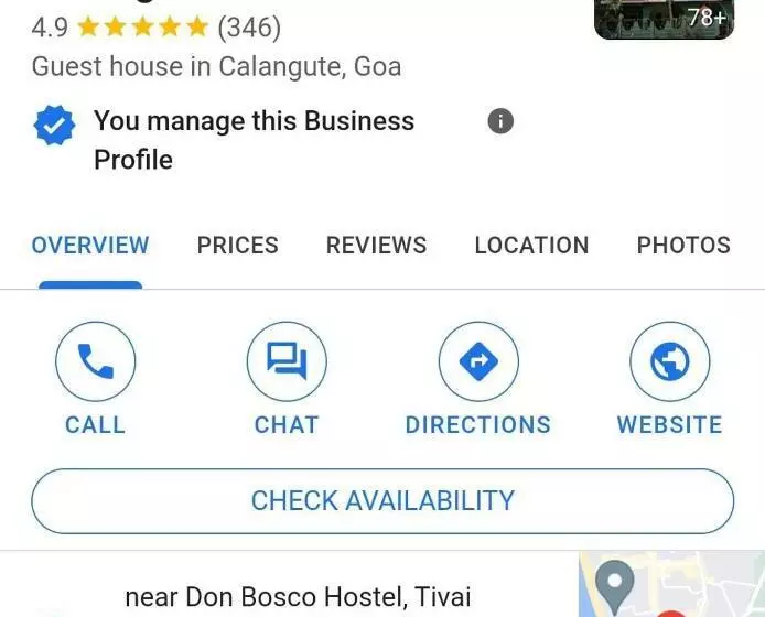 ペンション Jackson Beach House Calangute