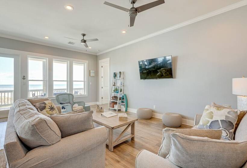 Galveston Home W/ Outdoor Shower: Steps To Beach!