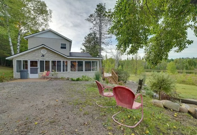Riverfront Cheboygan Cabin W/ Kayaks & Dock!