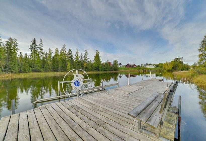 Riverfront Cheboygan Cabin W/ Kayaks & Dock!