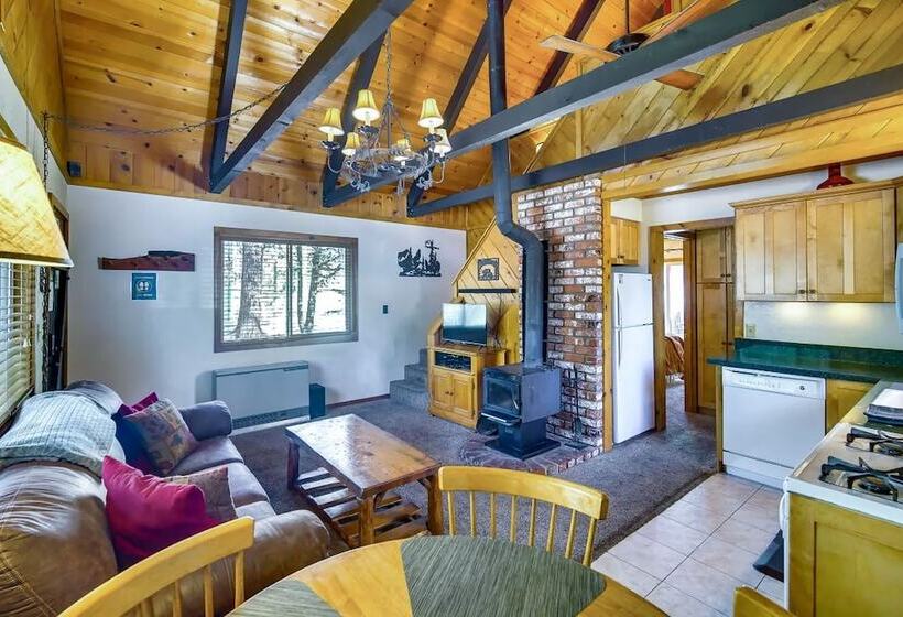 Hot Tub & Deck: Big Bear City Cabin Near Skiing