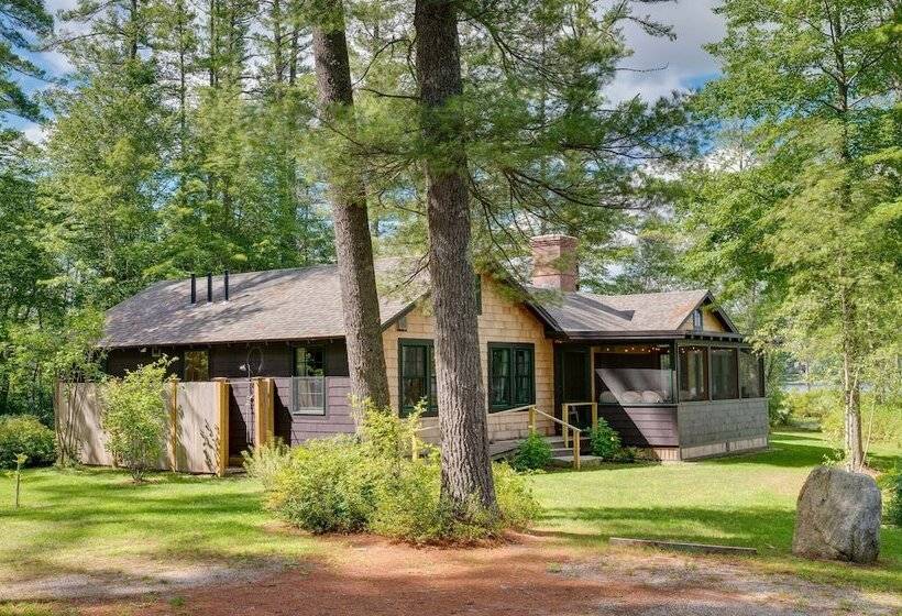 Lakefront Lovell Home W/ Dock: Walk To Town Beach!