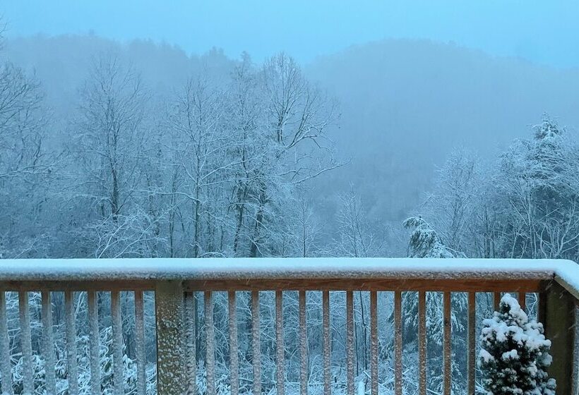 Mtn View + Fire Pit: Pet Friendly Woodlawn Cabin!