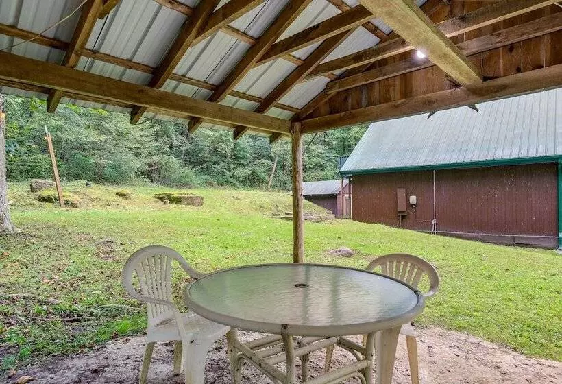 Riverfront Briceville Cabin W/ Patio & Fire Pit!
