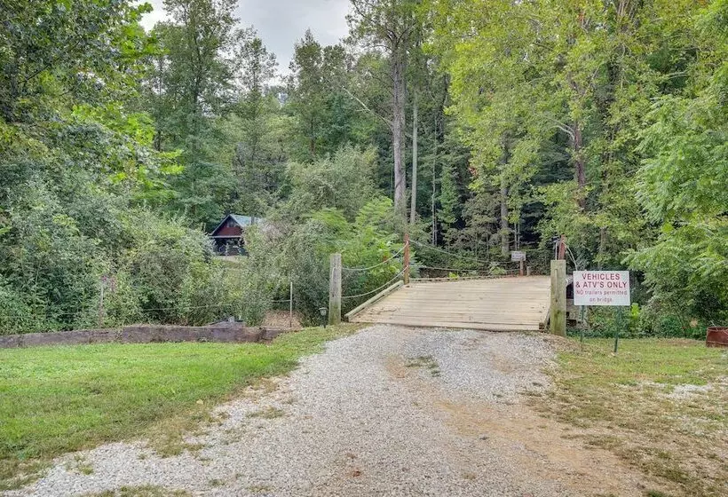 Riverfront Briceville Cabin W/ Patio & Fire Pit!