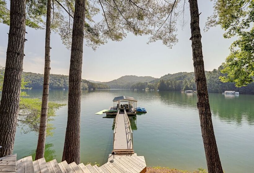 Scenic Bryson City Retreat W/ Direct Lake Access!