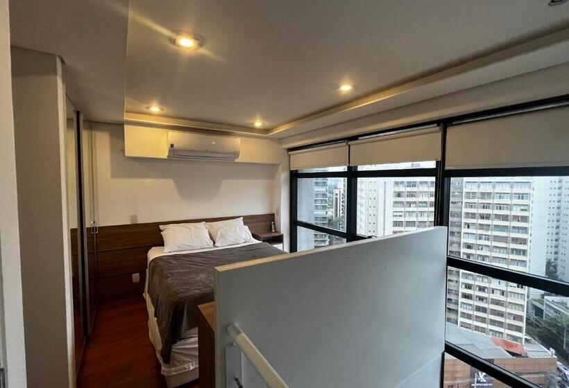 Flat Duplex Com Serviço De Camareira E Enxoval Completo   Ao Lado Do Parque Ibirapuera