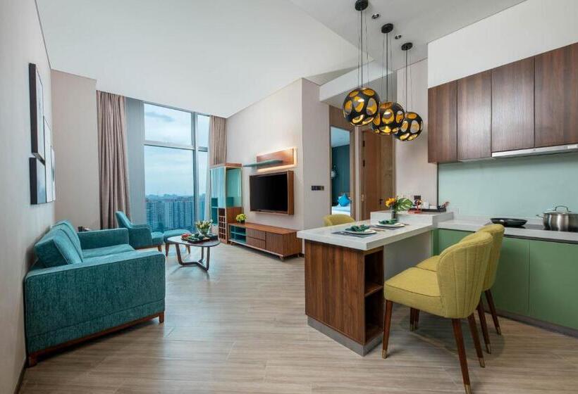 Sha Zhi Ye Serviced Apartment Hotel Houjie Wanda Plaza Liaoxia Subway Station