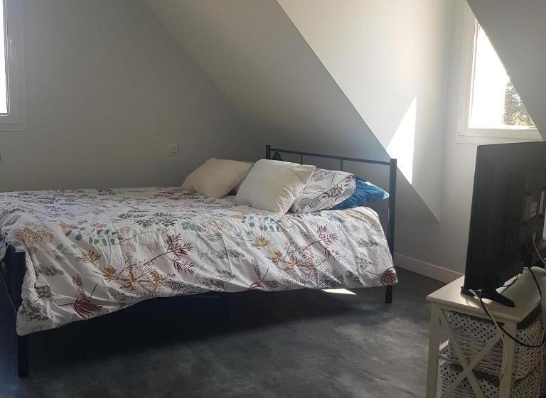 צימר Chambre Elisa Entre Caen Et La Mer Avec Piscine