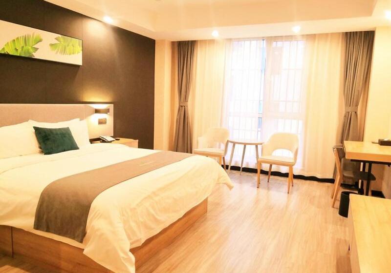 Отель Thank Inn Zaozhuang Tengzhou Jinghe Road Zhenai Mall