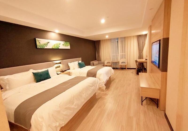 Отель Thank Inn Zaozhuang Tengzhou Jinghe Road Zhenai Mall