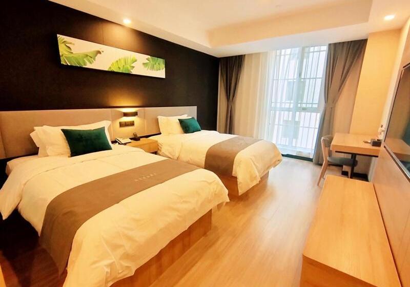 Отель Thank Inn Zaozhuang Tengzhou Jinghe Road Zhenai Mall