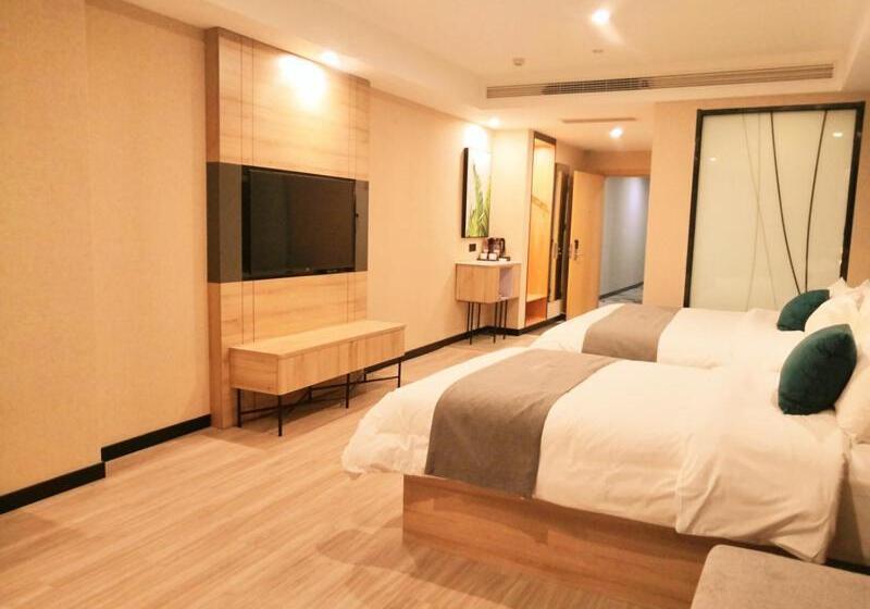 Отель Thank Inn Zaozhuang Tengzhou Jinghe Road Zhenai Mall