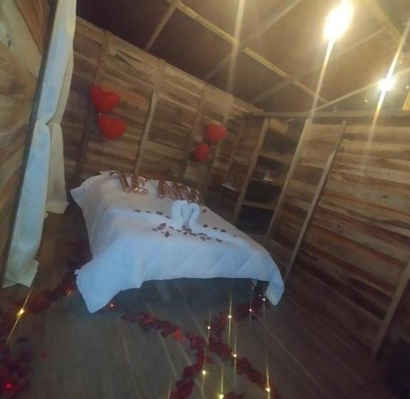 ユースホステル Cabaña Villeta Gualanday Purple Flower