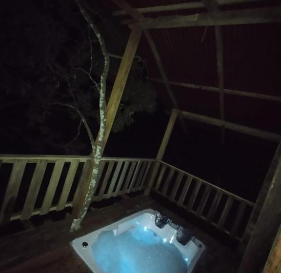 ユースホステル Cabaña Villeta Gualanday Purple Flower