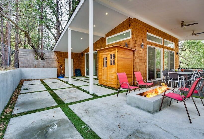 Modern Arrowbear Lake Cabin W/ Tree Lined Views!