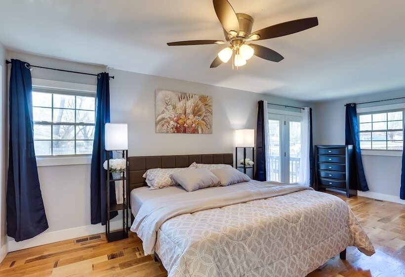 Walk To Boat Ramp: Fenced Home In Jeffersonville!