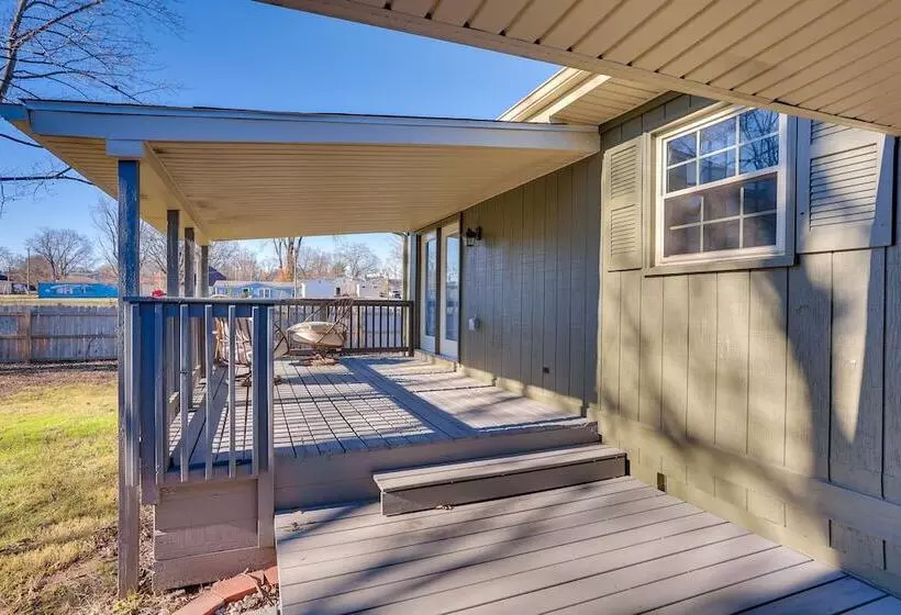 Walk To Boat Ramp: Fenced Home In Jeffersonville!