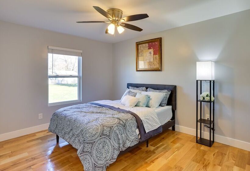 Walk To Boat Ramp: Fenced Home In Jeffersonville!