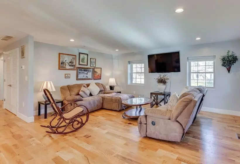 Walk To Boat Ramp: Fenced Home In Jeffersonville!