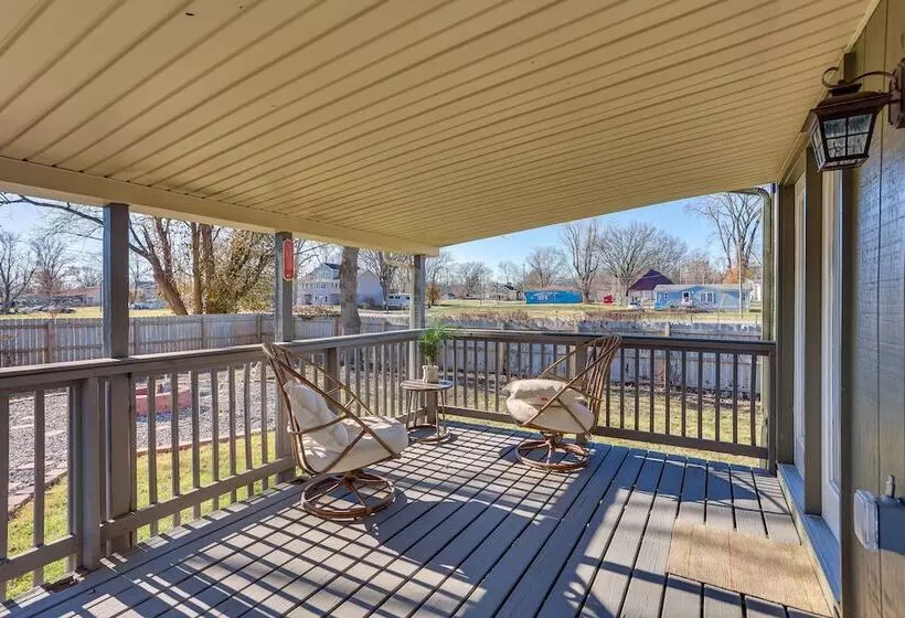 Walk To Boat Ramp: Fenced Home In Jeffersonville!