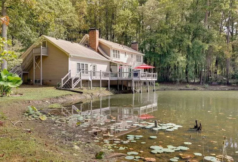 Lawrenceville Gem W/ Boat Dock On Private Lake!