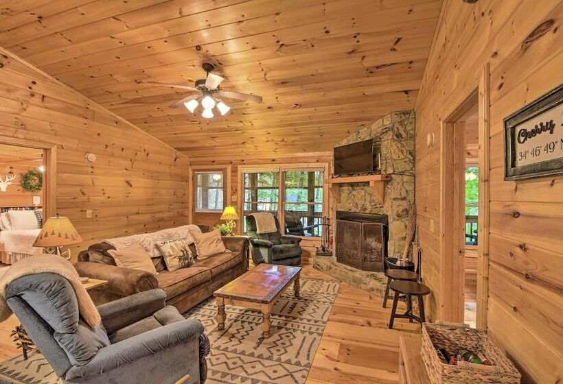Pinot & Pine Chic Log Cabin ~ 5 Mi To Blue Ridge