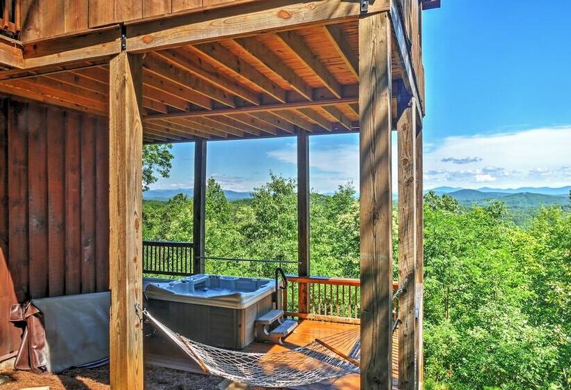 Secluded Morganton Cabin W/ Wooded Views & Hot Tub