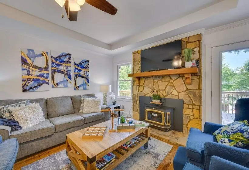 Waterfront Sparta Home W/ Game Room & Fire Pit!