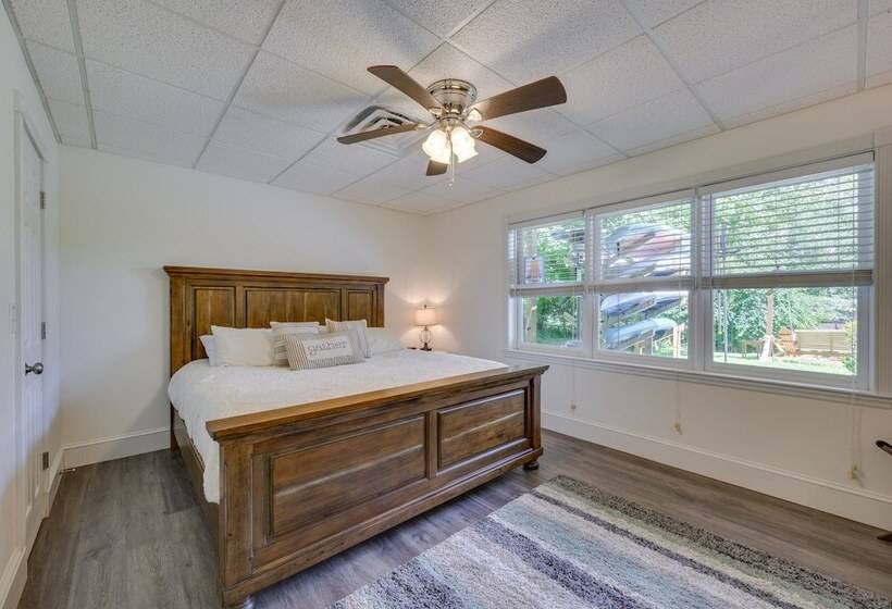 Waterfront Sparta Home W/ Game Room & Fire Pit!