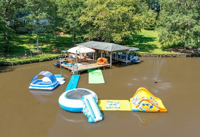 Waterfront Sparta Home W/ Game Room & Fire Pit!