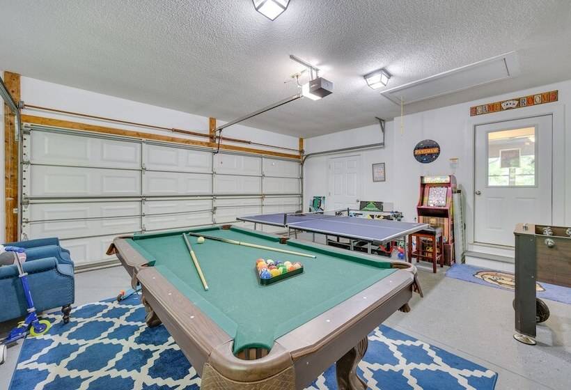 Waterfront Sparta Home W/ Game Room & Fire Pit!