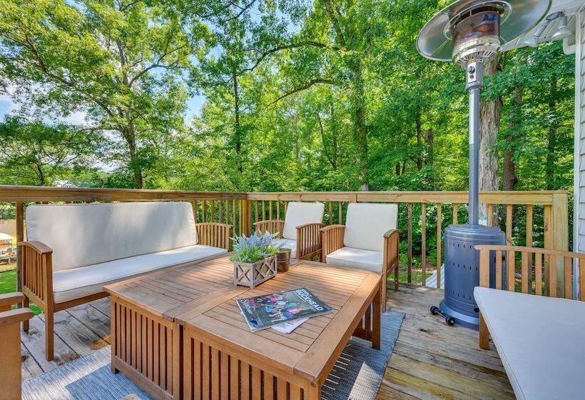 Waterfront Sparta Home W/ Game Room & Fire Pit!