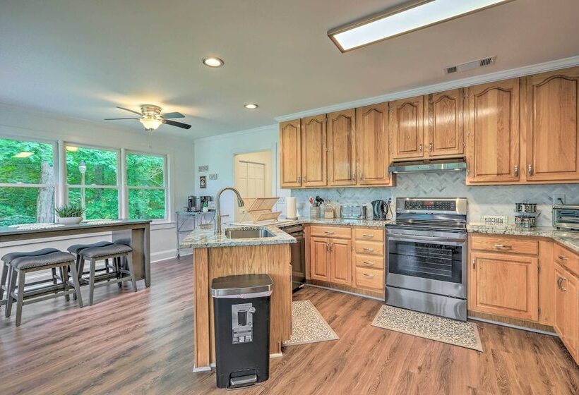 Waterfront Sparta Home W/ Game Room & Fire Pit!