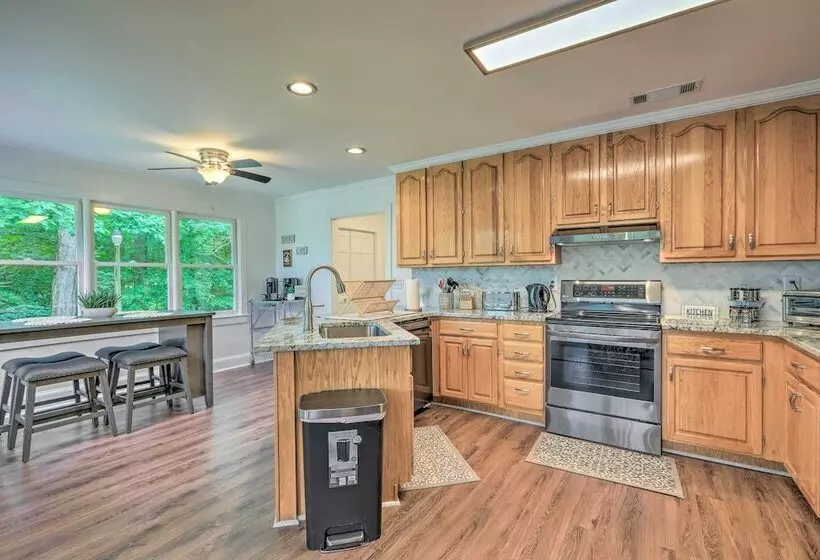 Waterfront Sparta Home W/ Game Room & Fire Pit!