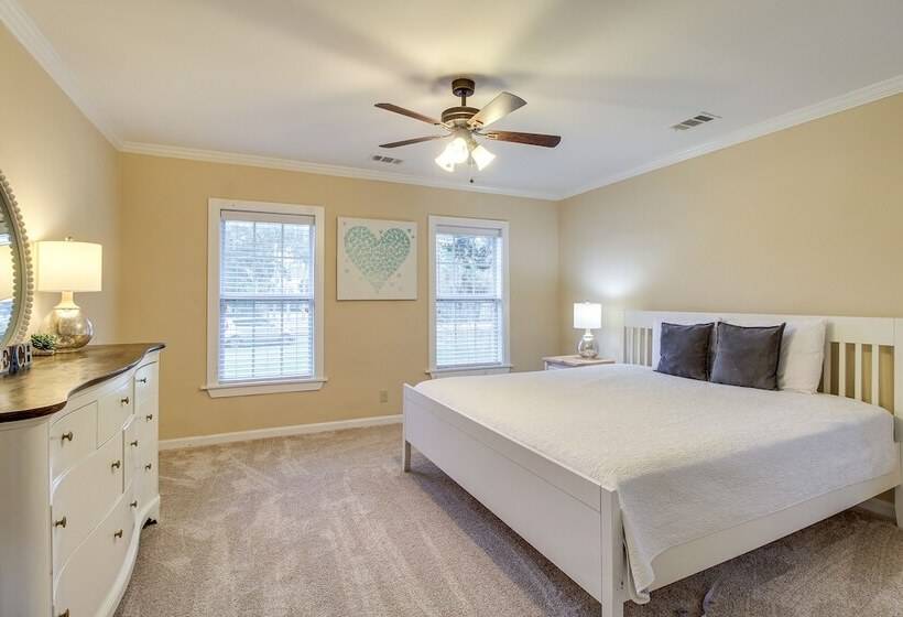 Serene Savannah Retreat W/ Waterfront Deck!