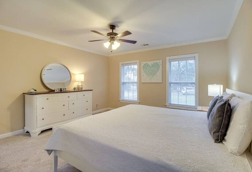 Serene Savannah Retreat W/ Waterfront Deck!