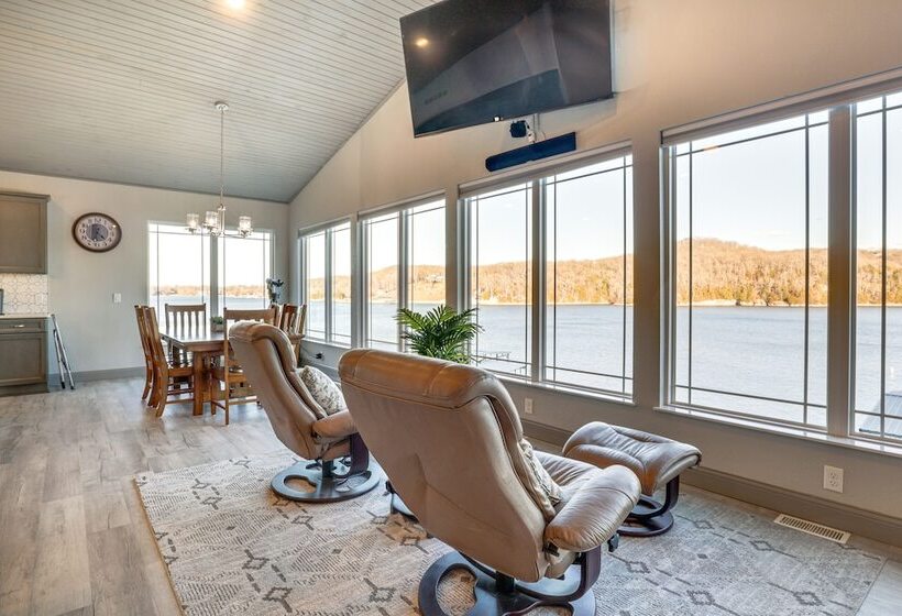Waterfront Lake Of The Ozarks Home W/ Private Dock