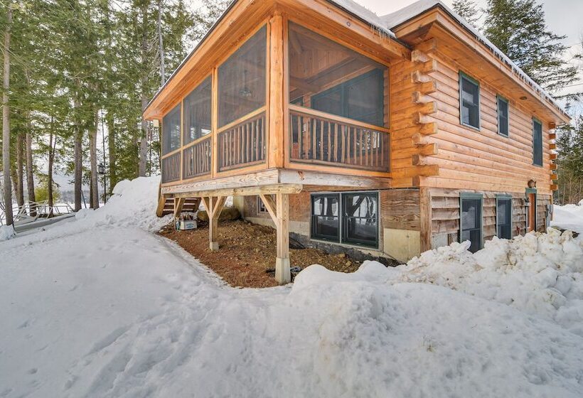 Weld Waterfront Log Cabin W/ Kayaks & Canoes!