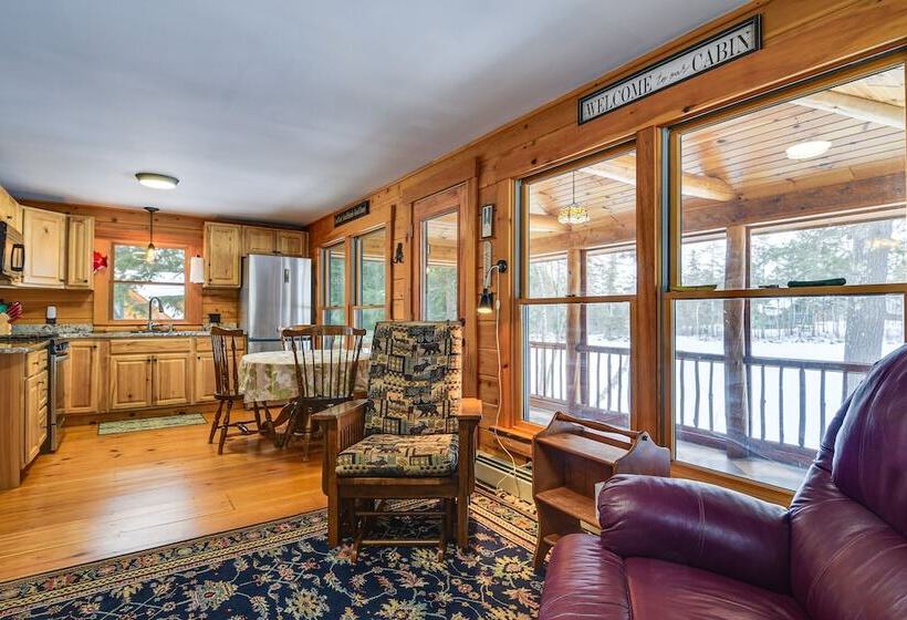 Weld Waterfront Log Cabin W/ Kayaks & Canoes!