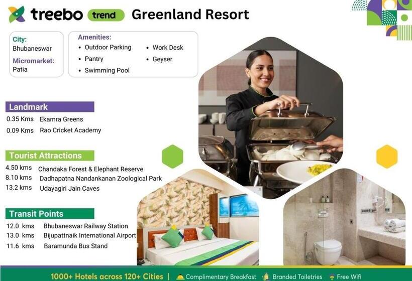 Hotel Treebo Greenland Resort, Patia