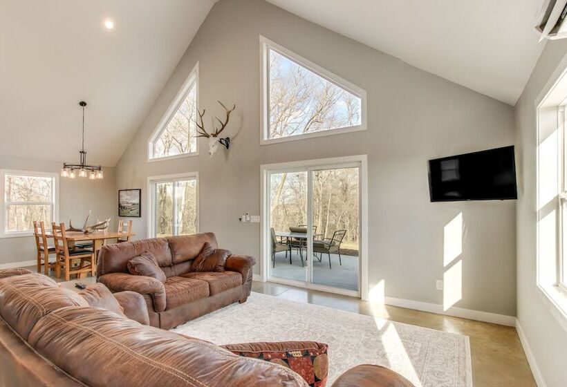 Modern Oskaloosa Cabin W/ 2 Acres & On Site Trails