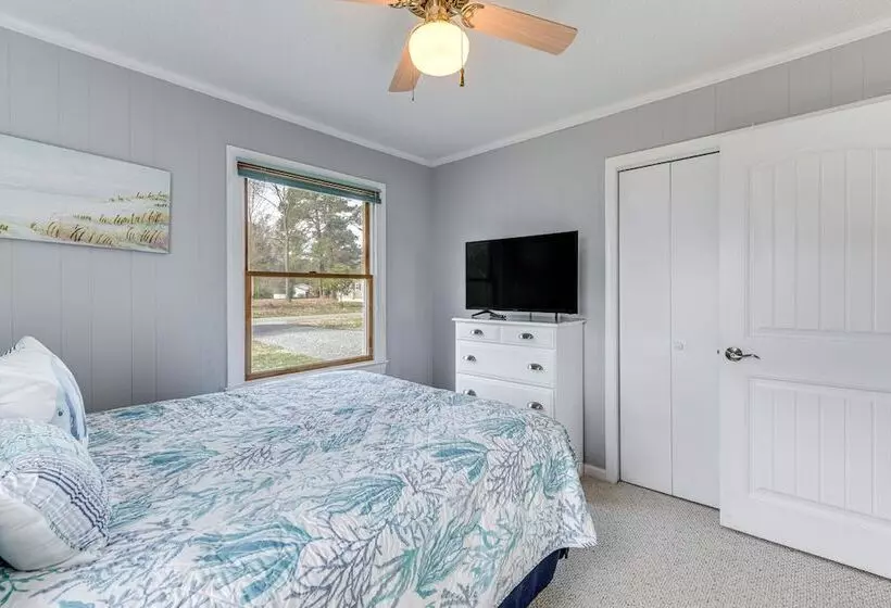 Riverfront Colonial Beach Home W/ Private Beach!