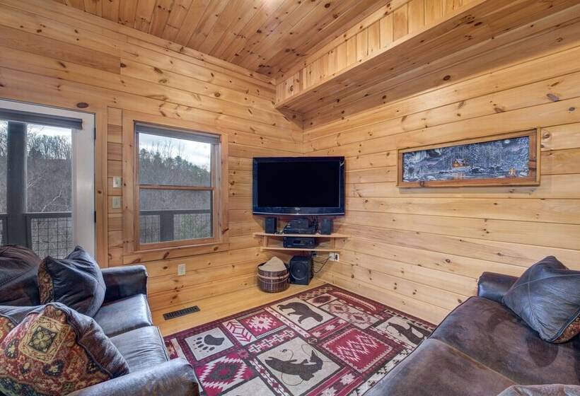 Cabin W/ Mountain Views, Hot Tub & Game Room!