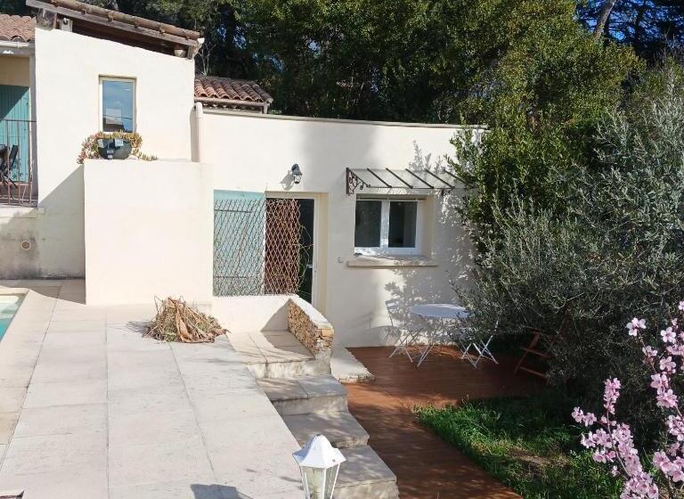 צימר Charmant Petit Studio Avec Jardin Et Piscine